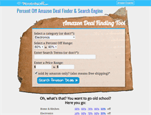 Tablet Screenshot of percentsoff.com